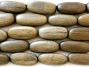 Natural Olive-Grey Rectangle Wood beads